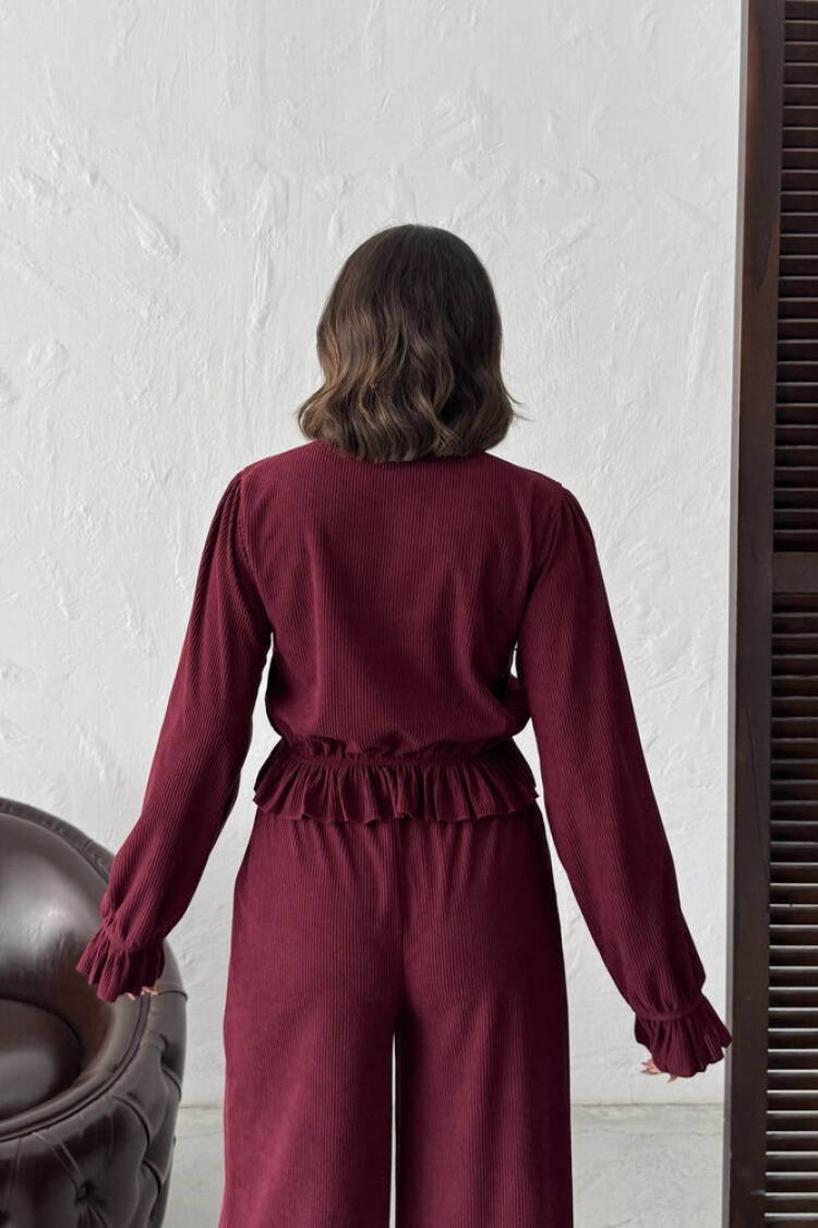 Shirt With Ruffle Sleeves