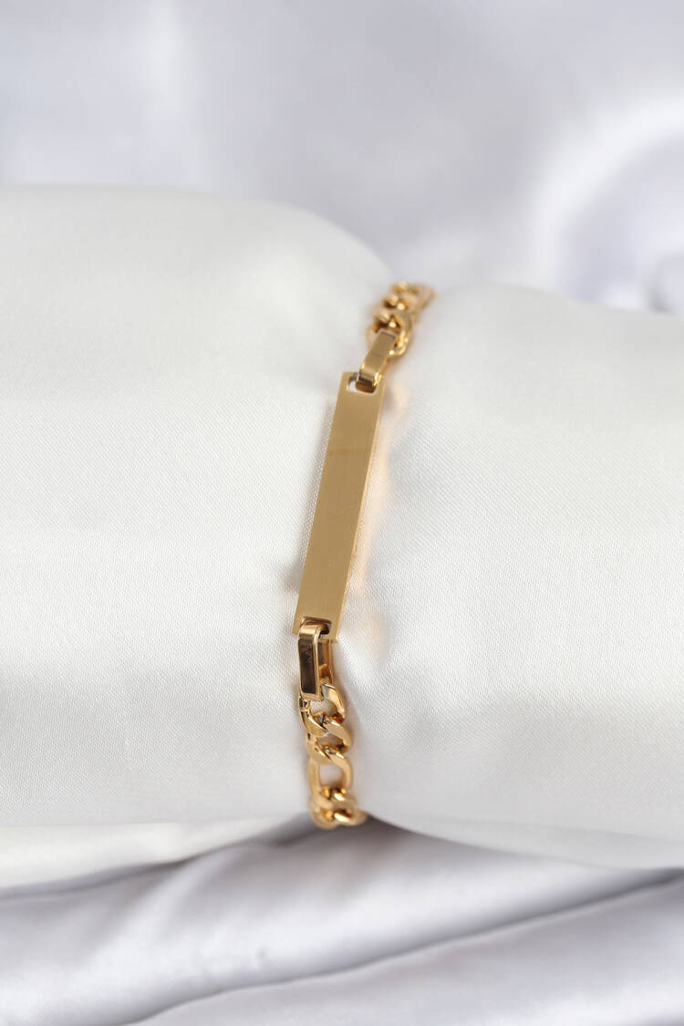 316l Steel Gold Color Writing Suitable Women's Bracelet - Brand: Ebijuteri - Women & Kids, Baby Clothes Wholesale - Globality Store