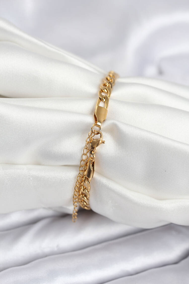 316l Steel Gold Color Writing Suitable Women's Bracelet