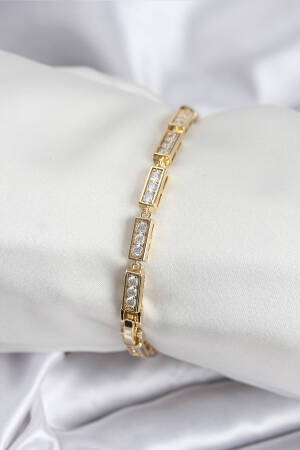 Brass Vip Series Gold Color Fragmented Pattern Women's Bracelet - Brand: Ebijuteri - Women & Kids, Baby Clothes Wholesale - Globality Store