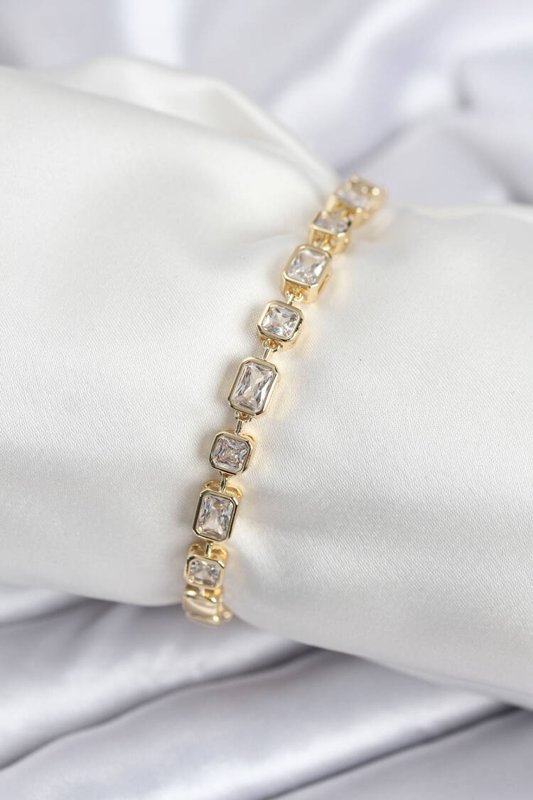 Brass Viping Series Zircon Stone Gold Color Women's Bracelet - Brand: Ebijuteri - Women & Kids, Baby Clothes Wholesale - Globality Store