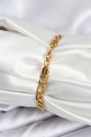 316l Steel Gold Color Oval Writing Suitable Women's Bracelet - Brand: Ebijuteri - Women & Kids, Baby Clothes Wholesale - Globality Store