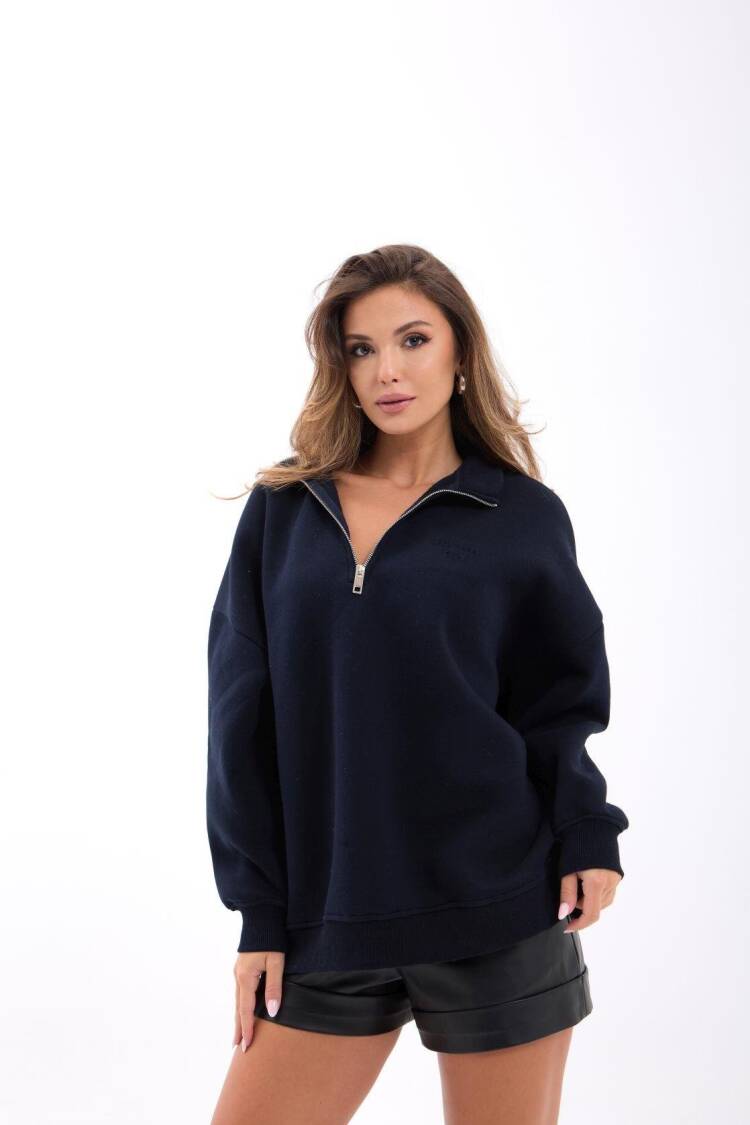 Oversized Fit V-Neck Sweatshirt - Brand: Fame - Women & Kids, Baby Clothes Wholesale - Globality Store