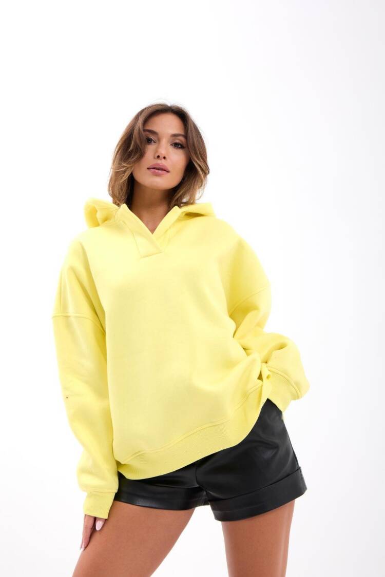 Casual Oversized Fit Sweatshirt With Hood
