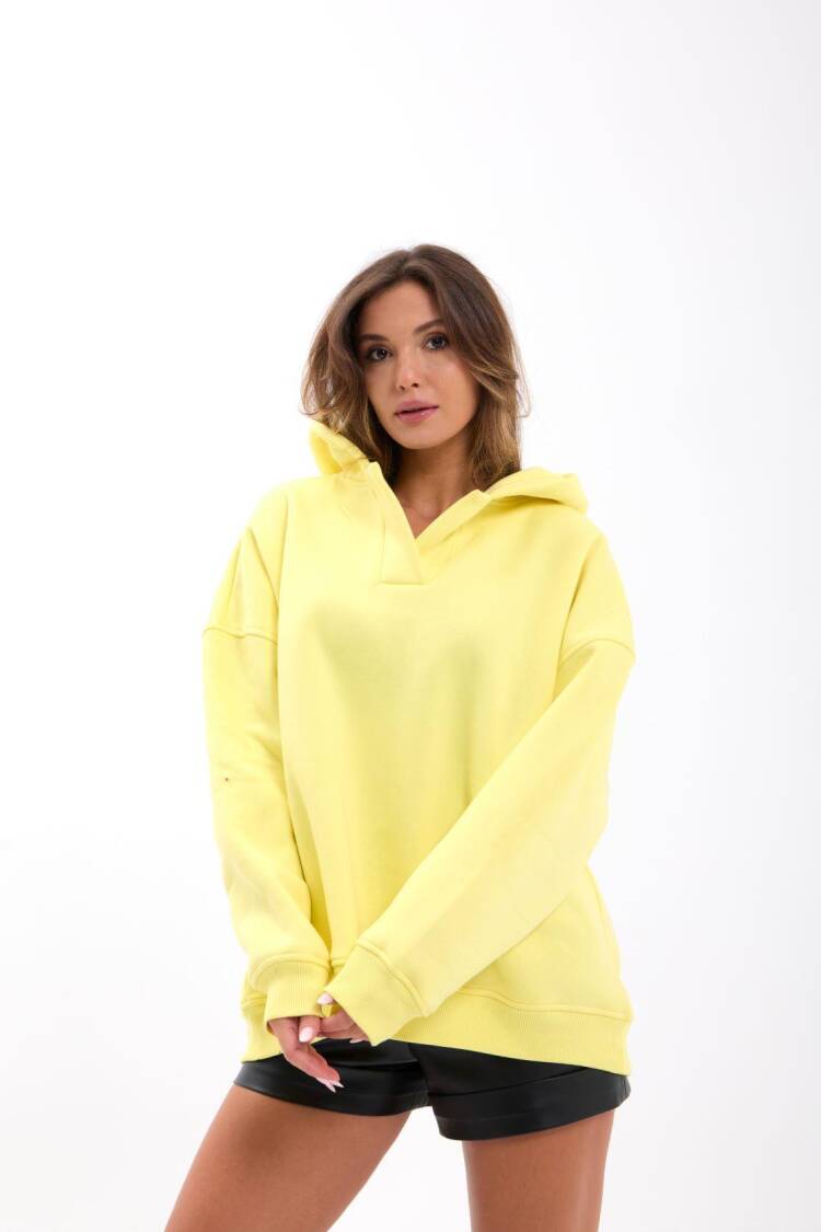 Casual Oversized Fit Sweatshirt With Hood