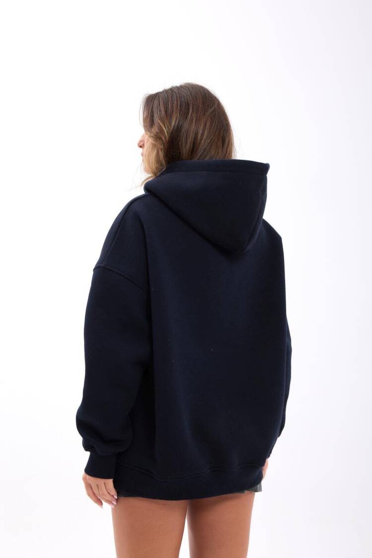 Oversized Casual Sweatshirt With Hood