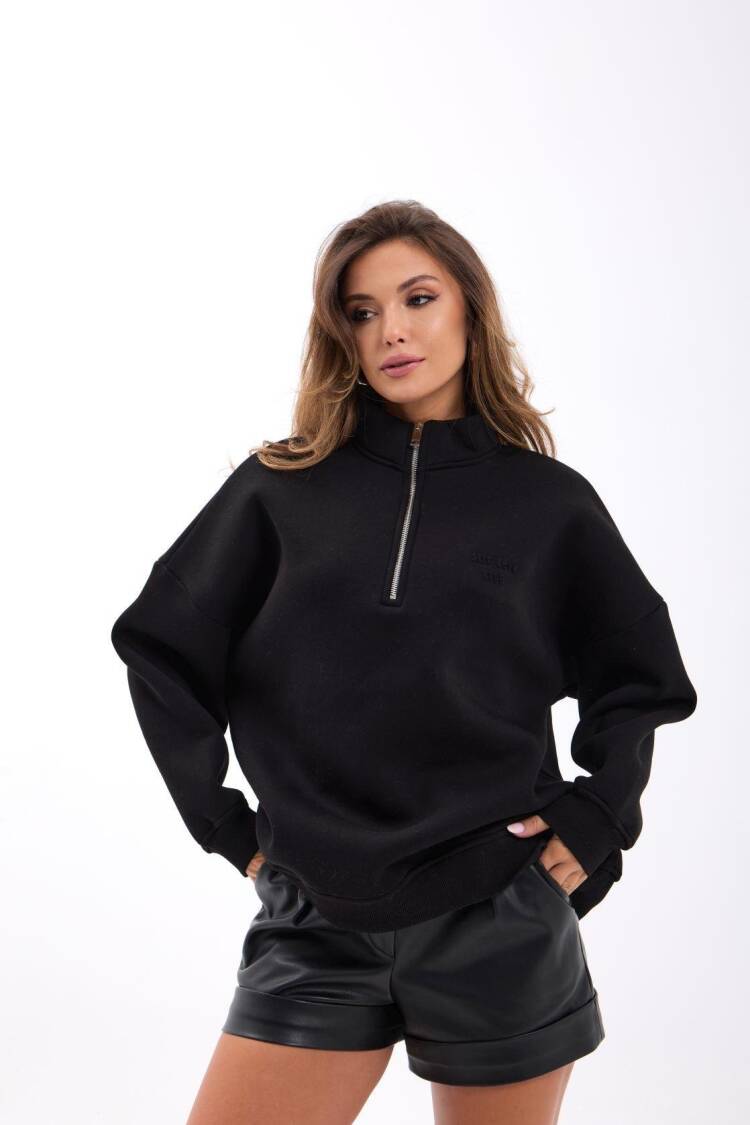 Sweatshirt Oversized Hooded Long Sleeve - Brand: Fame - Women & Kids, Baby Clothes Wholesale - Globality Store