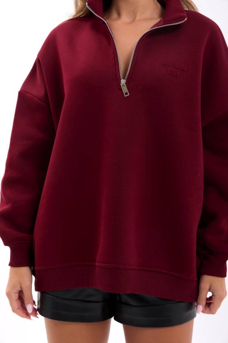Sweatshirt With Hooded Neck Oversized Fit