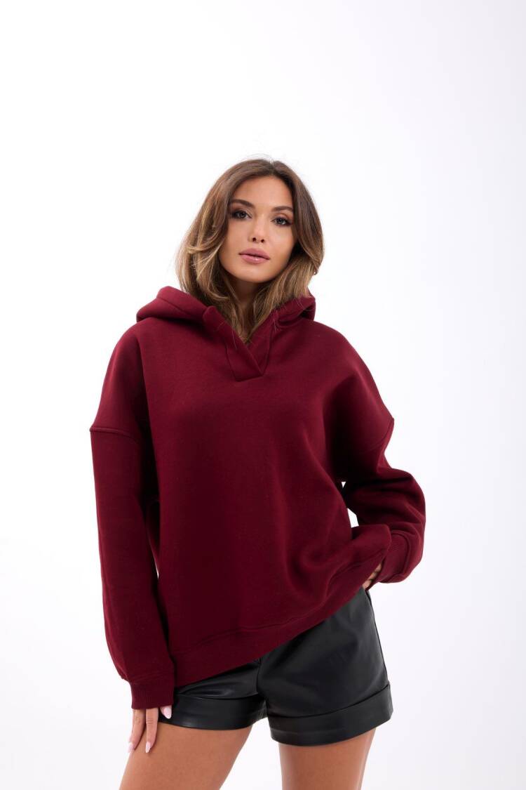 Sweatshirt With Hooded Neck And Oversized Fit - Brand: Fame - Women & Kids, Baby Clothes Wholesale - Globality Store