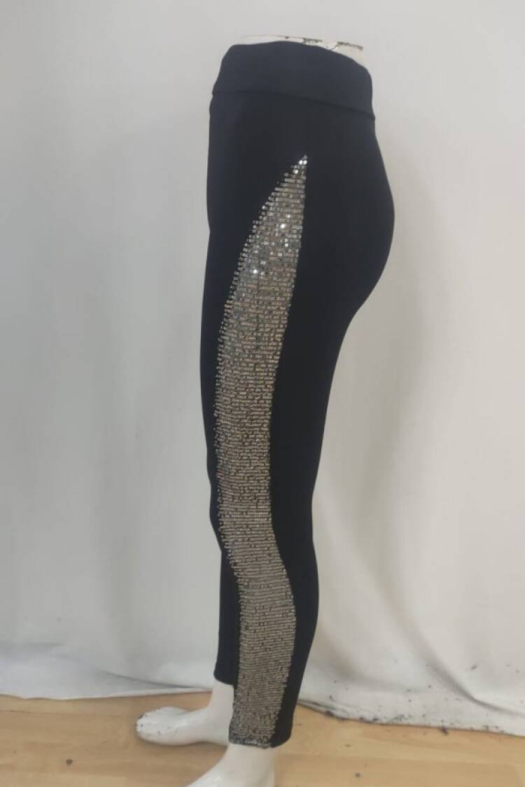 Black Sexy Glam Tregging Pants