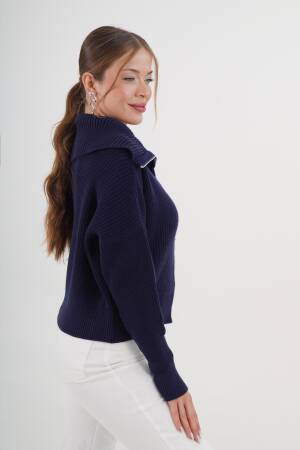 Cardigan With Zip-Up Hooded Neck - Brand: Lustrin - Women & Kids, Baby Clothes Wholesale - Globality Store