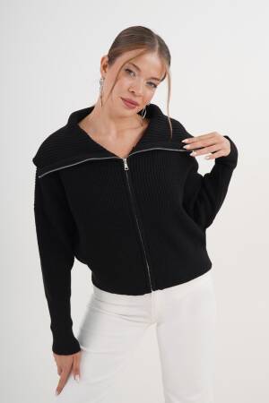 Zip Up Hooded Neck Cardigan - Brand: Lustrin - Women & Kids, Baby Clothes Wholesale - Globality Store