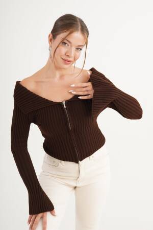 Slim Fit Zip Up Bell Sleeve Cardigan - Brand: Lustrin - Women & Kids, Baby Clothes Wholesale - Globality Store