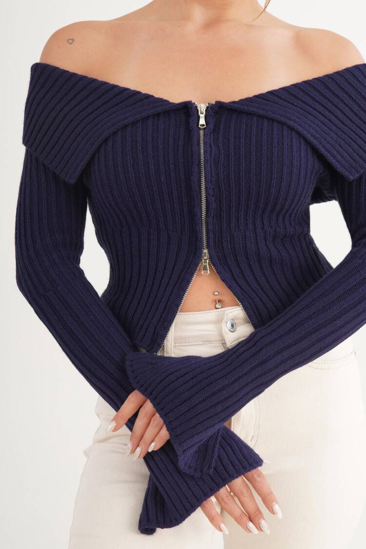 Cardigan - Sexy Casual Elegant Zip-Up - Brand: Lustrin - Women & Kids, Baby Clothes Wholesale - Globality Store