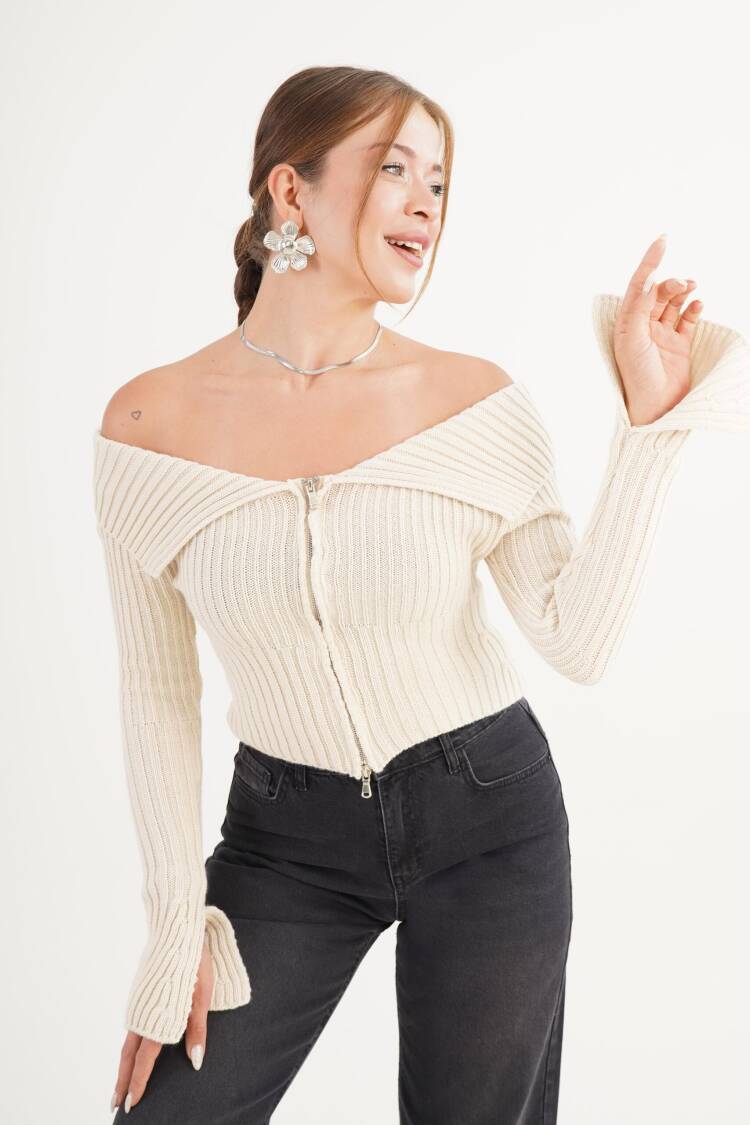 Beige Slim Fit Sexy Casual Elegant Cardigan
