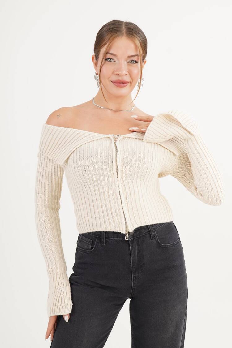 Beige Slim Fit Sexy Casual Elegant Cardigan