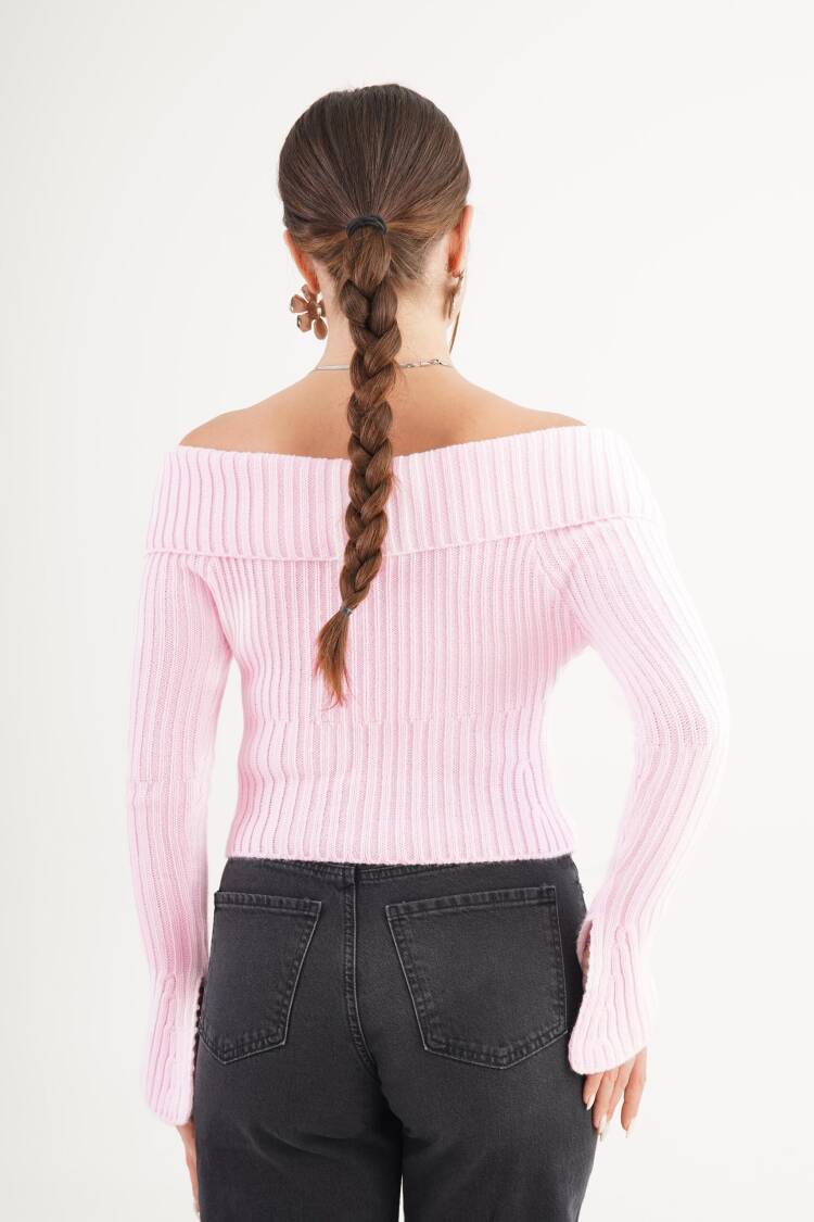 Slim Fit Bell Sleeve Zip-Up Cardigan