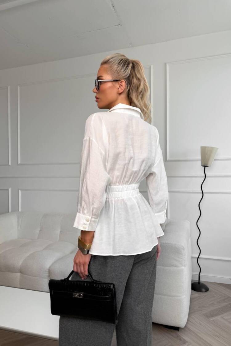 Elegant Formal Casual Shirt With 3/4 Sleeves
