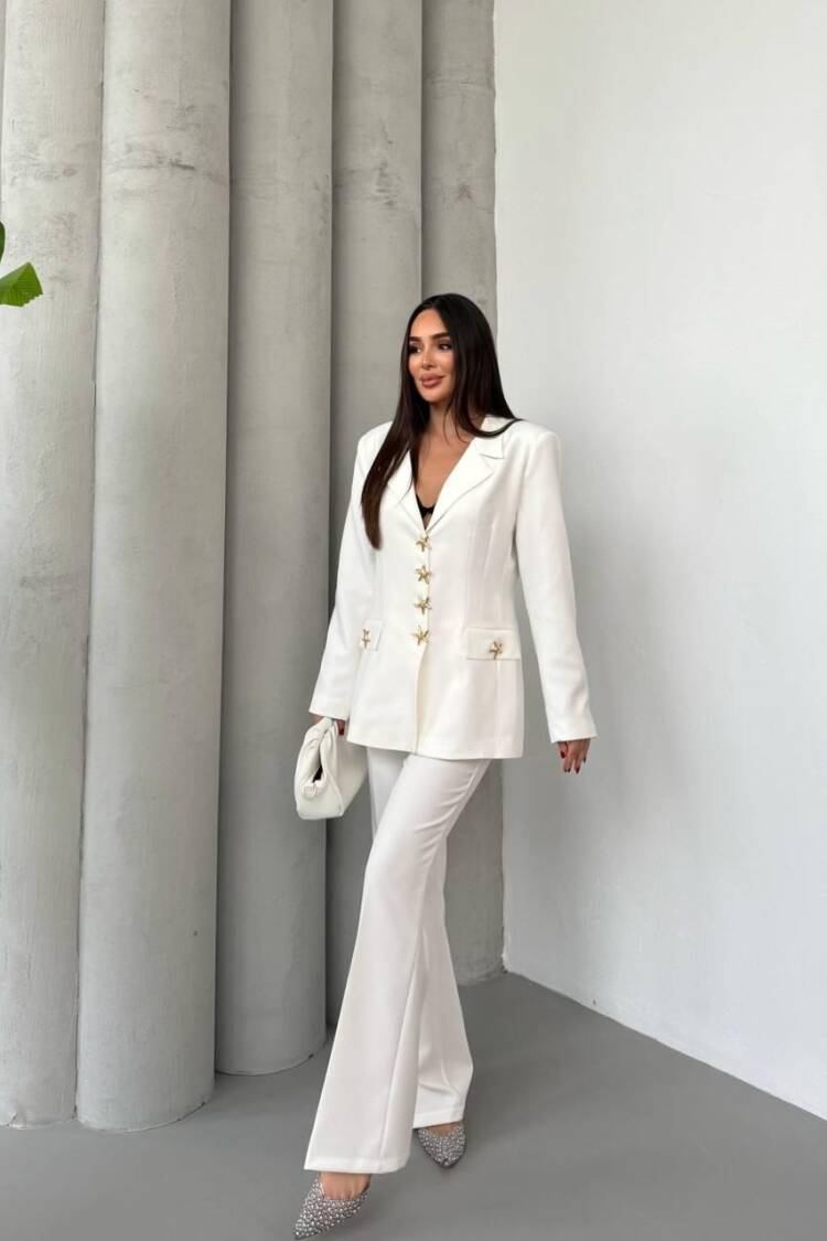 Glam Formal Suit With Flare Leg Bootcut Pants