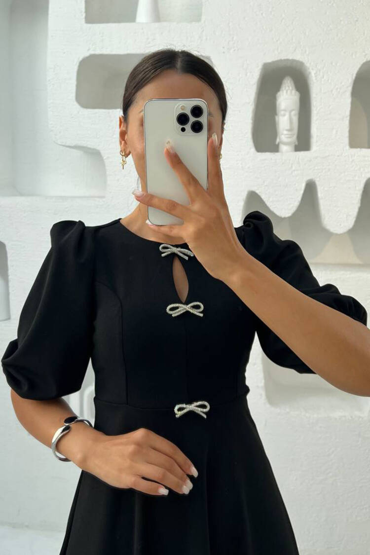 Elegant Fit And Flare Dress - Brand: Mode Roy - Women & Kids, Baby Clothes Wholesale - Globality Store