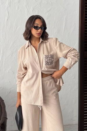 Beige Casual Elegant Shirt - Brand: Topshow - Women & Kids, Baby Clothes Wholesale - Globality Store