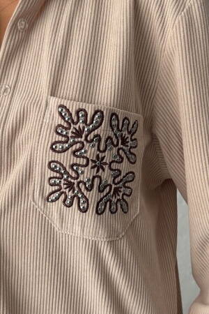 Beige Casual Elegant Shirt - Brand: Topshow - Women & Kids, Baby Clothes Wholesale - Globality Store