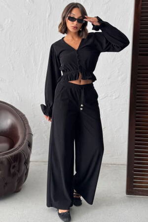 Wide Leg Palazzo Pants High Waist Drawstring - Brand: Topshow - Women & Kids, Baby Clothes Wholesale - Globality Store