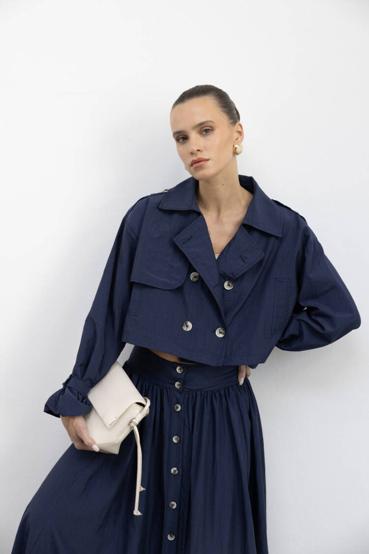 Maxi A-Line SkirtButtoned High Waist