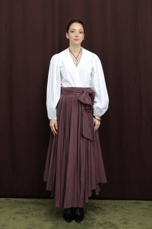 Brown Elegant Maxi Layered Skirt High Waist Vintage - Brand: SOUL - Women & Kids, Baby Clothes Wholesale - Globality Store