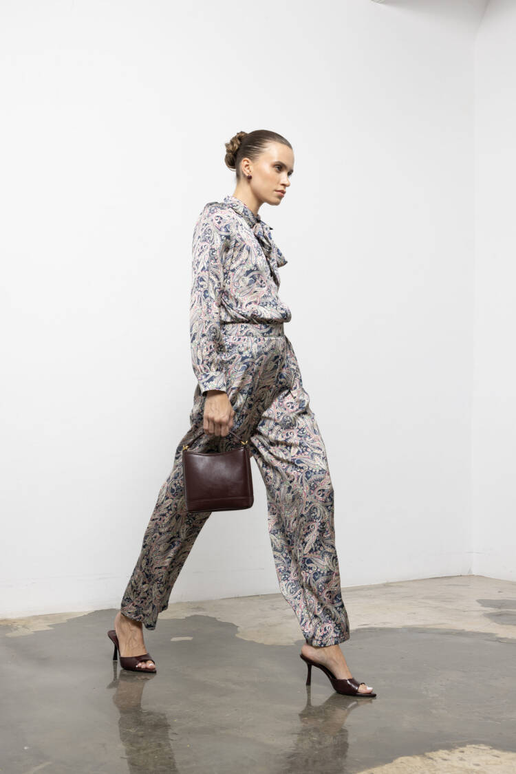 Mix Color Paisley Vintage Formal Shirt