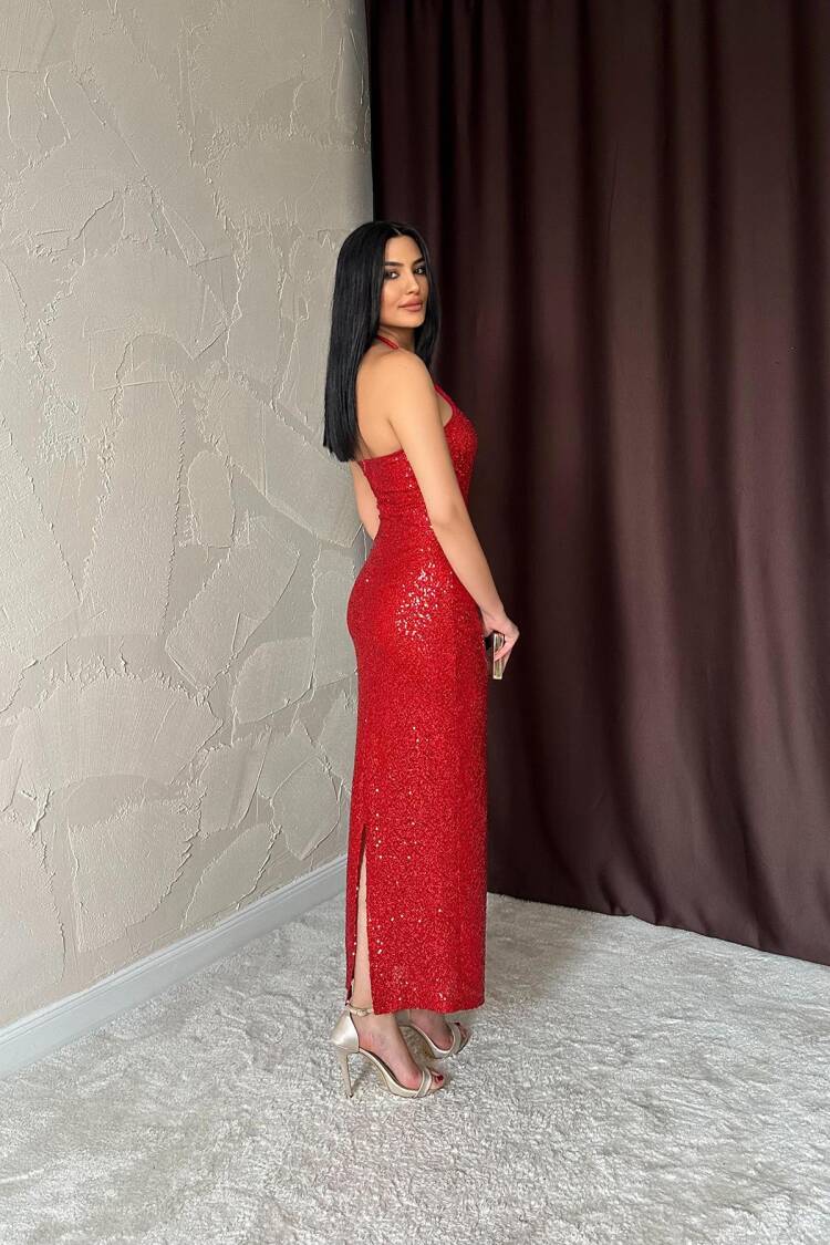 Sequined Glam Sheath Dress