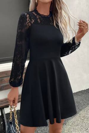 Elegant Black Fit And Flare Mini Dress - Brand: Janes - Women & Kids, Baby Clothes Wholesale - Globality Store