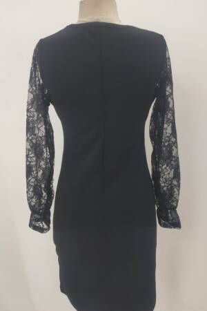 Elegant Black Sheath Dress With Ruffle Sleeves - Brand: Janes - Women & Kids, Baby Clothes Wholesale - Globality Store