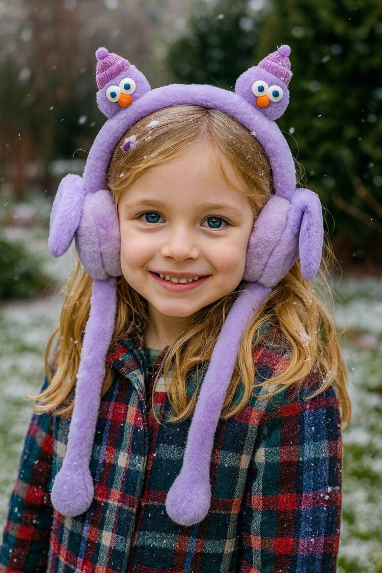 Purple Cute Casual Beret For Winter Parties - Brand: Axesoire - Women & Kids, Baby Clothes Wholesale - Globality Store