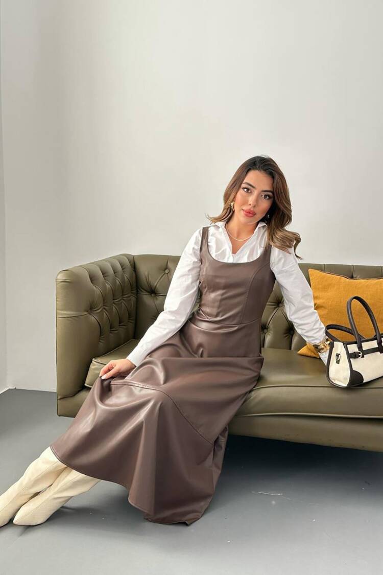 Fit And Flare Maxi Dress With Long Sleeves
