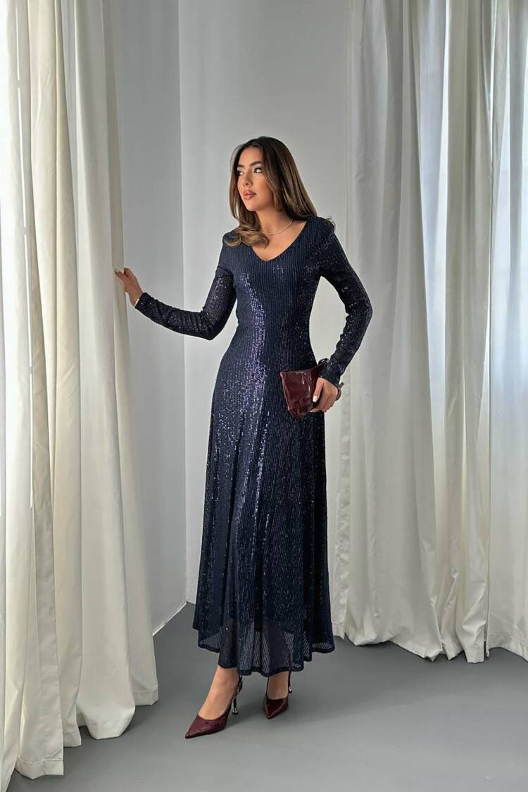 Sequined Fit And Flare Dress - Brand: Elisa - Women & Kids, Baby Clothes Wholesale - Globality Store