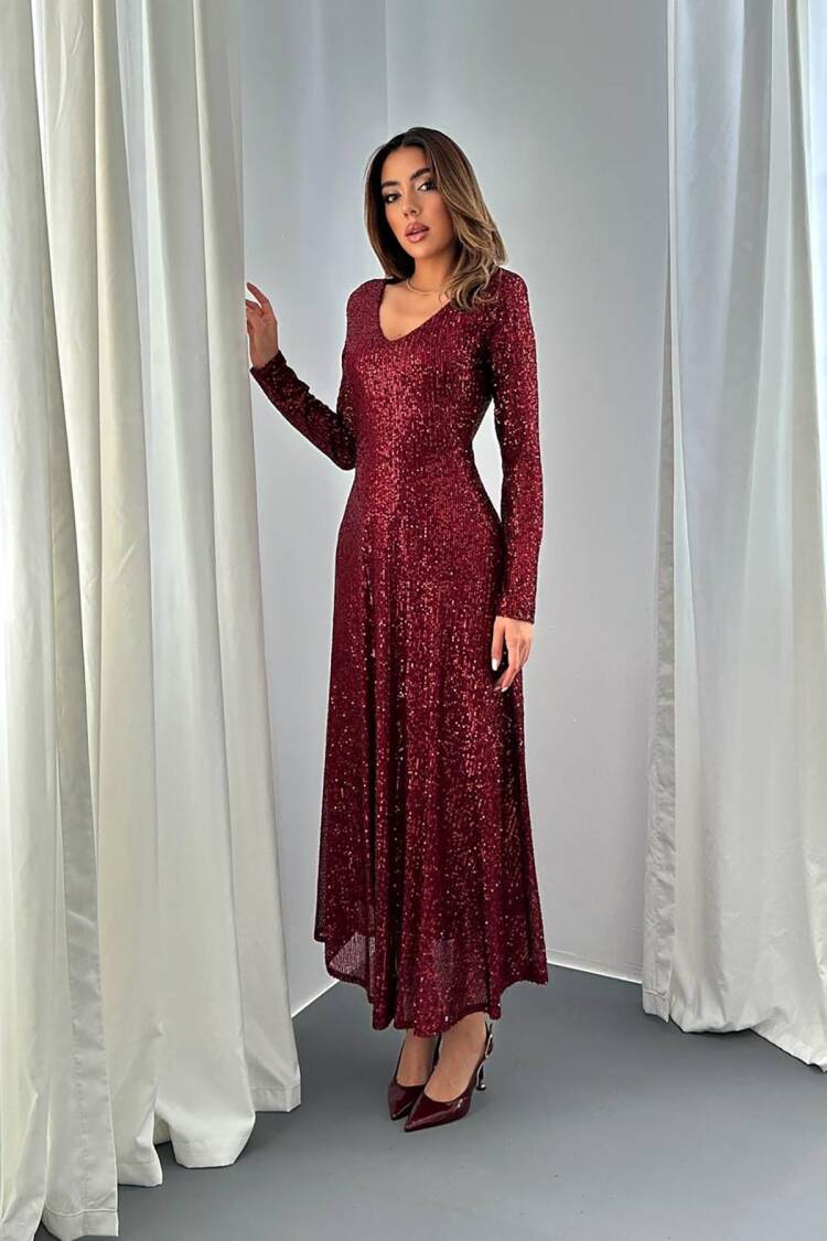 Sequined Maxi Dress