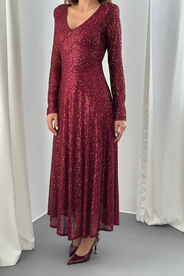 Sequined Maxi Dress