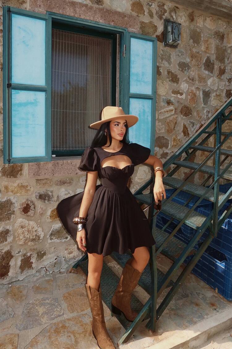 Sexy Fit And Flare Mini Dress - Brand: EYYO ATELIER - Women & Kids, Baby Clothes Wholesale - Globality Store