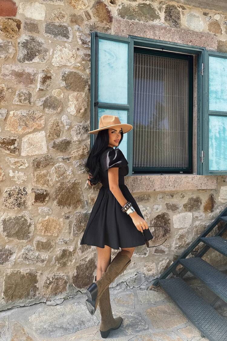 Sexy Fit And Flare Mini Dress