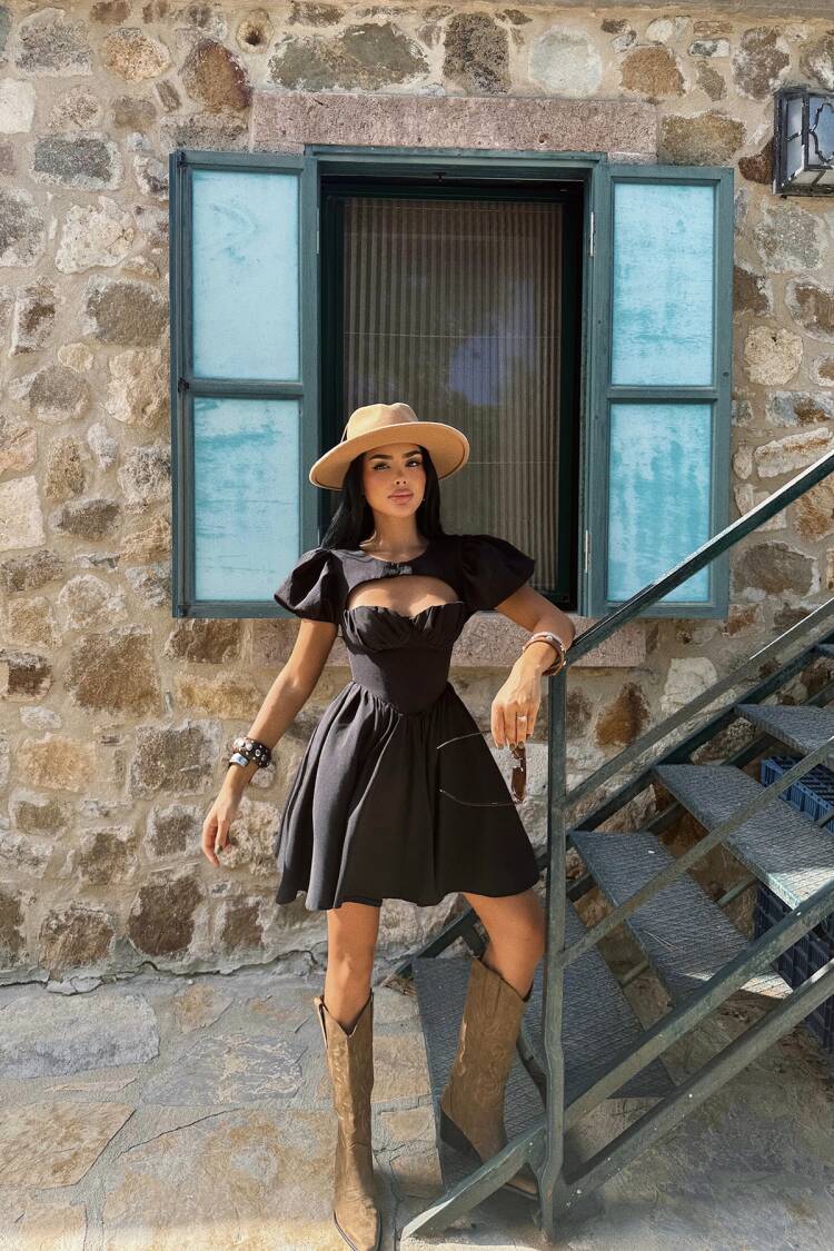 Sexy Fit And Flare Mini Dress