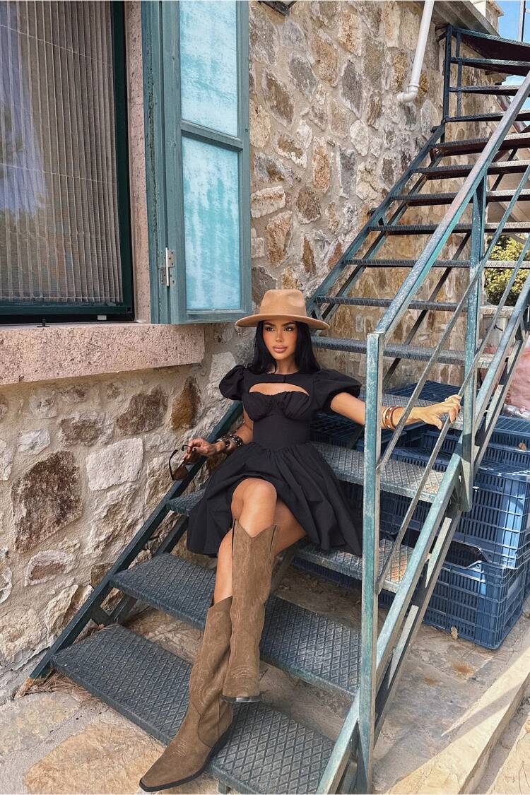 Sexy Fit And Flare Mini Dress