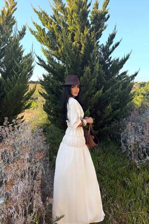 Modest Elegant Floor Length Shift Dress - Brand: EYYO ATELIER - Women & Kids, Baby Clothes Wholesale - Globality Store