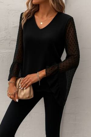 Polka Dot Elegant Ruffle Sleeve Blouse - Brand: Janes - Women & Kids, Baby Clothes Wholesale - Globality Store
