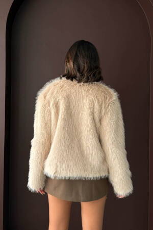 Beige Fur Jacket - Brand: Topshow - Women & Kids, Baby Clothes Wholesale - Globality Store