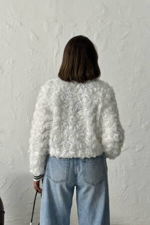 White Bomber Jacket - Brand: Topshow - Women & Kids, Baby Clothes Wholesale - Globality Store