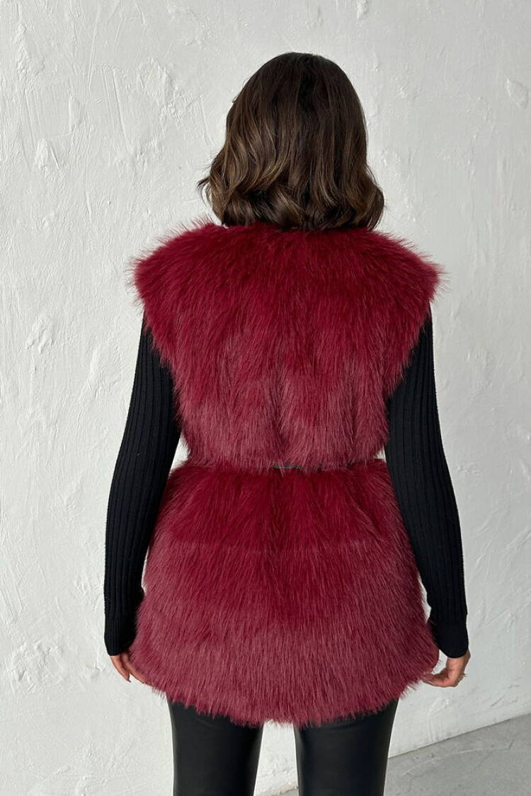 Jacket - Elegant Sleeveless V-Neck Vest
