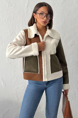 Brown Shacket Jacket With Zip Up Closure - Brand: Topshow - Women & Kids, Baby Clothes Wholesale - Globality Store