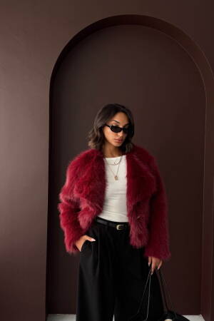 Fur Elegant Buttoned Long Sleeve Jacket - Brand: Topshow - Women & Kids, Baby Clothes Wholesale - Globality Store