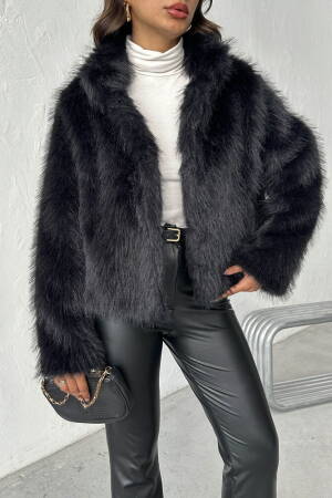 Fur Jacket With Notched Collar - Brand: Topshow - Women & Kids, Baby Clothes Wholesale - Globality Store